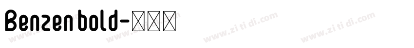 Benzen bold字体转换